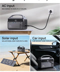 Beast 192Wh Portable Power Station With 300W Solar Generator showing AC, solar, and car charging options