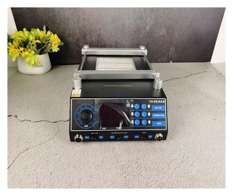 High Power Soldering Station With Hot Plate And Hot Air Gun 1350W BGA Rework Preheating Station for PCB Crafting