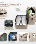 Under-Seat Travel Duffle Bag Go-To 20L Expandable To 30L Lightweight Nylon Carry-On with multiple pockets and compartments.