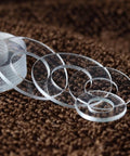Transparent PVC hard washers set for screws M1.2-M20, gasket insulation plate pads, 100 pieces, ideal for electronics and DIY.