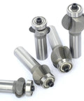 5 Piece Edging Fluting Router Bit Set With 1/2 Inch Shank, Concave Sunk Bead Radii R4mm R5mm R11.3mm R13.6mm, set of steel bits