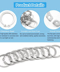 46mm External Circlips OD 304 Stainless Steel C Clip Retaining Rings Pack Of 20 For Automobiles Valves Bearings And Electrical Systems High Tensile Strength Rust Resistant Easy Install shown with smooth finish and durable design
