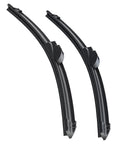 Heavy Duty All Season Windshield Wiper Blades Pack Of 2 At 22 Inch Each With Hella Durable Steel Armored Frame and Pure Natural Rubber displayed