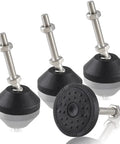 Adjustable Leveling Feet With Swivel Furniture Levelers And Table Leg Glides For Chairs Workbenches Cabinets Shelving Racks 1.9 Inch Base M8 Thread Length 4 Pcs