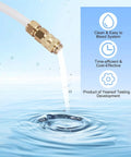 Hydraulic Steering Bleed Kit For Boats With Leak-Proof Cap and Quick-Connect Bottle Thread brass nozzle pouring water
