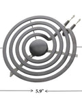 Top view of a 6-inch electric range burner coil from the Electric Range Burner Coil Replacement Set For Whirlpool KitchenAid Maytag.