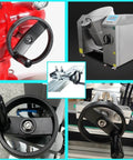 Get Ready To Tame Any Machine Tool With This Super Cool Lobqips Foldable Hand Wheel boasting A Snazzy Rotating Grip And Plus Fits Smoothly Into 10 To 20mm Bore Sizes For Total Control And Awesome Durability. Black foldable hand wheel with rotating grip on machine tool, 10-20mm bore, metal construction