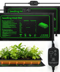 Heat Mats For Plants With Thermostat Controller Two Pack 10 By 20 Inches Graphene Heating Technology Energy Saving Green Adjustable Temp
