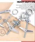 15 Pieces M5 Eye Bolt Toggle Anchors And Wing Nut Kit, 75mm Length, O Shaped Butterfly Toggle Anchors For Hanging Lamps