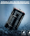 Water-resistant Two Pack USB Rechargeable Camping Lanterns 2-In-1 LED Hurricane Lights submerged in water highlighting durability