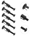 Expansion Screw Nuts Kit With Petal Expansion Mechanism For Metal And Hollow Wall, Carbon Steel Jack Nuts For Quick Install, Heavy Duty Fastening And Secure, Stable Connections For Construction Projects, 4-pack black