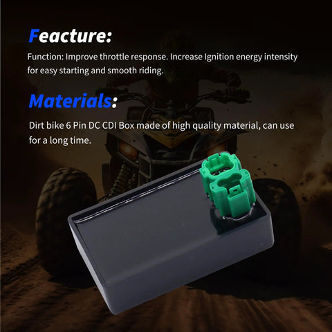 Ignition CDI Module Box Replacement For Polaris Outlaw 50 2010 To 2016 And Outlaw 90 2007 To 2013 shown in close-up view