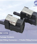 6Mm Fuel Line Connector Kit for Yamaha Outboard Engines Engine Side and Tank Side Female 6Y1-24305 6G1-24305 Replacement