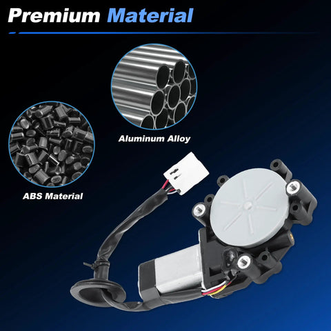 Front Left Power Window Motor For Nissan Maxima Sedan 2002 2004 2005 2006 2007 2008 3.5L Driver Side Window Regulator Motor Replacement Fits Right In Part Number 807317Y000, ABS and aluminum alloy