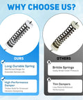 Comparison of Washer Suspension Rods Kit For NTW4516FW3 NTW4516FW2 WTW4816FW2 WTW4800BQ1 with durable spring and damper