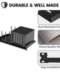 Rock Solid 1U Server Rack Shelves 2 Pack Heavy Duty 19 Inch Vented Cantilever Trays for secure network setup with a NAS.