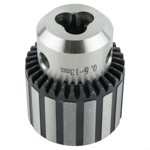 Heavy Duty Drill Chuck One Thirty Second To Five Eighth Inch With MT2 JT3 Shank Keyed For Drill Press And Lathe Spindles Hardened Jaws For Balanced Clamping Built To Last Metalworking Tool Holding Accessory With A Secure Grip That Will Not Slip