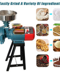 Electric Grain Mill 3000W Grinder For Wet And Dry Cereals Corn And Wheat Milling Heavy Duty Commercial Grain Grinder With Funnel