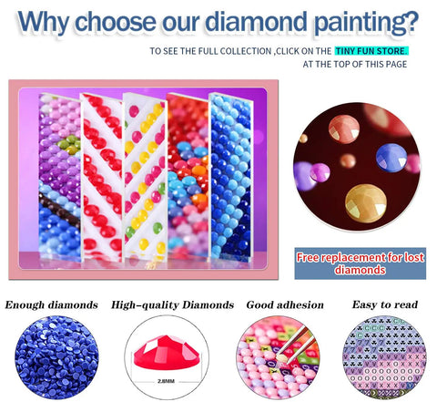 12 Pack Diamond Painting Kits for Adults 5D Diamond Art Paint By Number for Beginners With Round Full Drill Diamonds DIY Craft Kit Includes Drill Pen Wax Grooved Trays No Fuss Easy Start Waterproof HD Canvas 12x16 Inch Home Decor Gift overview