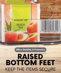 Premium Clear Plastic Storage Bins Are A Total Game Changer For Pantry Reset And Kitchen Cabinet Organization Super Handy Heavy Duty Totes With Lock Tight Covers For Refrigerator Freezer Drawers holding tea packets in a bin.