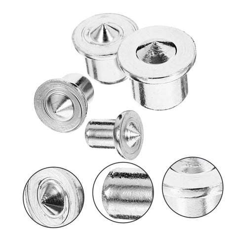 Steel Dowel Center Transfer Plugs Kit With Pins For Pro Level Drill Alignment And Furniture Tenon Center Marking, Solid Plated Dowel Pins