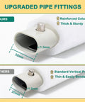 Comparison of pipe fittings for Bed Rail For Toddlers And Kids Twin To Cal King Mattresses with Swing Down Guard Blue Dinosaur.