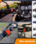 Universal Motorcycle Handlebar Toggle Switch With On Off Push Button 12V 10A For 7/8 Inch Handlebars Fits U5 U7 U2 Motorcycles Scooters Electrombile Motorbike Red Must Have on motorcycle handlebar