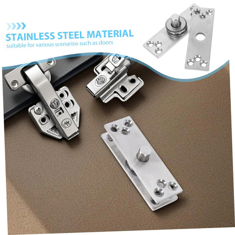 Beefy Heavy Duty 360 Degree Rotation Stainless Steel Concealed Door Pivot Hinge For Cabinets And Bookcases Hidden Door Hardware