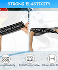 Anti Lost Ski Glove Leash Wrist Straps For Men Who Ski Elastic Straps Size 8 to 11 showcasing strong elasticity in use