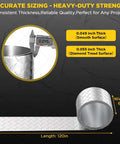 Diamond Tread Aluminum Sheet Metal 120 By 6 Inches Wide DIY Friendly Easy Cut Easy Drill Plate for Trucks and Home Projects