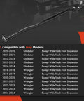 Front Outer Right Tie Rod End for Jeep Gladiator JT 2020 2024 JL 2018 2024 OE Style Replacement, steel steering link