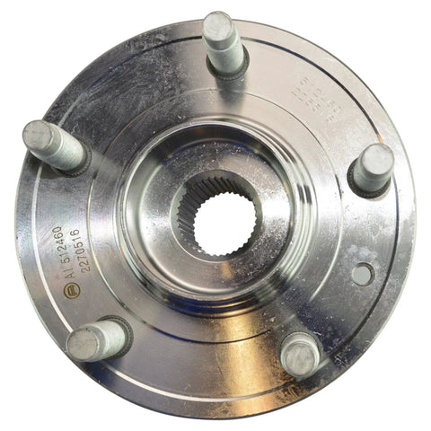 Front Wheel Bearing And Hub Assembly For 2011 To 2019 Ford Explorer And 2013 To 2019 Police Interceptor Utility Direct Fit Easy Install Replace OE Durable For AWD And RWD Models, top view.