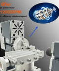 60W High Power Mini Metal Lathe Machine 12000 RPM 4 Axis Desktop Turning Tool motor detail with high-efficiency speed features.