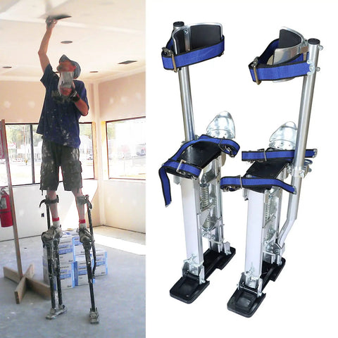 Adjustable Drywall Stilts 24 To 40 Inches For Painting, Cleaning, And Sheetrock Work, 225 Lb Capacity, lightweight aluminum construction