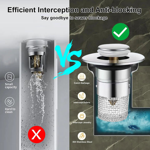 Heavy Duty Stainless Steel Sink Drain Strainer And Stopper, Dope Build Delivers Straight Fire Drainage, Fits Ninety Nine Percent Us Sinks Showers And Floor Drains, Removable Hair Catcher Grate, Sleek Silver Two Pack Game Changer