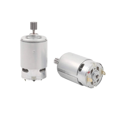 High Speed 12V RS550 Electric Motor Kit, Two Pack 40000RPM Motors With A Gear And B Gear For Ride On Toys Replacement Parts