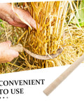 Durable Garden Sickle Handle Replacement With Solid Wood Grip For Easy Weeding And Harvesting Pro Grade Versatile Tool