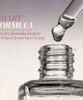 Clear dropper bottle for Instant Smudge Fix For Nails Smooths Dents And Imperfections Quick Dry Top Coat Booster.
