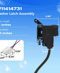 Heavy Duty Beefed Up Washer Lid Lock Switch Assembly Durable Replacement Kit Fits Top And Front Load Washers dimensions shown