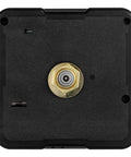 Battery Powered Quartz Clock Movement For Frameless 3D Wall Clocks Replacement Mechanism front view, compact 2.20 x 2.20 x 0.62 in