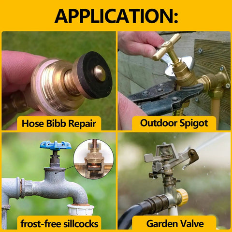 160 Piece Hose Bib Washer and Faucet Washer Kit With 14 Sizes Includes Hose Gaskets Flat and Beveled Rubber Washers Brass Bibb Screws