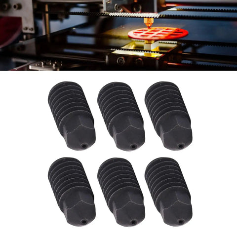 Top Tier Hardened Steel 3D Printer Nozzles 6 Pack Featuring.6Mm Bore And CNC Machined Finish With A Super Smooth Glossy Interior For Rock Solid Extrusion On PLA ABS PETG And TPU Filament Builds All Day Long