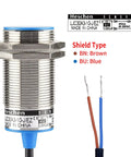 M30 Capacitive Proximity Sensor Shield Type LJC30A3 10 JEZ with wiring details, showing brown and blue wires for hookup