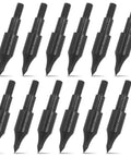 12 Pack 100 Grain Screw In Archery Field Points For Recurve And Compound Bow Arrows Perfect For Practice And Target Shooting Game Ready