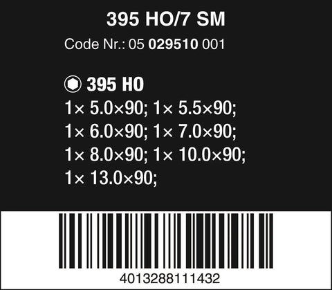 Product code label for 7 Piece Nutdriver Set With Kraftform Ergonomic Handle For Fast Screw Driving Includes Hex Nutsetters