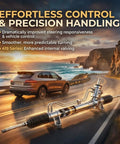 Badass Steering Rack And Pinion Assembly For Chevy Spark 2013 To 2015 Gas Models And 2014 To 2016 Ev Vehicles with enhanced internal valving.