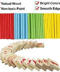 Counting Number Blocks And Wooden Sticks Kit For Kids Learning Kid Friendly Fun And Easy Way To Boost Math Skills Montessori Style Toy Set With Storage Tray For Toddlers And Home School showing colorful rods and numbered blocks.