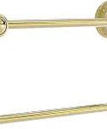 Unlacquered Brass Wall Mounted Paper Towel Holder, Solid Brass Construction, Fits Large and Regular Rolls, Easy Mounting Hardware