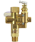 Gas Powered Air Compressor Pilot Check Valve Unloader Assembly 140 To 175 PSI brass detail side view