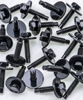 20 Piece M6 10 Hex Head SEMS Body Bolts White Steel Fasteners Shop Pro Grade tough enough for daily driving, black finish.